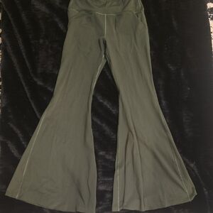 Yoga Democracy Olive Green Flare Pants